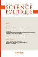 Revue française de science politique 69-5/6, décembre 2019